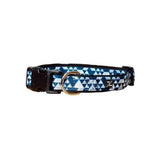 Mog And Bone Neoprene Collar Blue Diamond