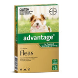 Advantage Flea Treatment For Small Dogs 0-4kg Advantage