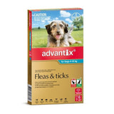 Advantix For Medium Dogs 4-10kg (6 pack)