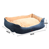 PaWz Pet Bed Mattress Dog Cat Pad Mat Puppy Cushion Soft Warm Washable L Blue PaWz