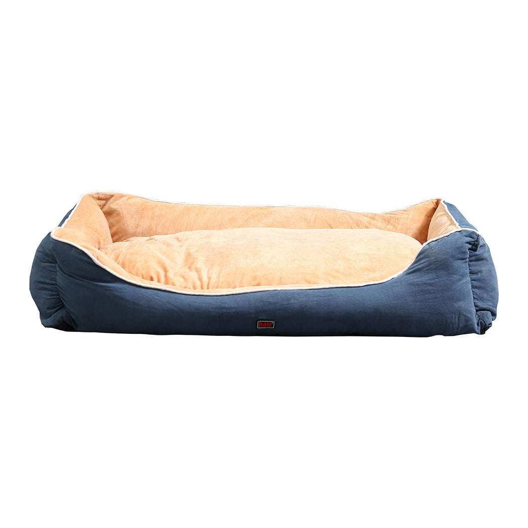 PaWz Pet Bed Mattress Dog Cat Pad Mat Puppy Cushion Soft Warm Washable XL Blue PaWz
