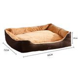 PaWz Pet Bed Mattress Dog Cat Pad Mat Puppy Cushion Soft Warm Washable XL Brown PaWz