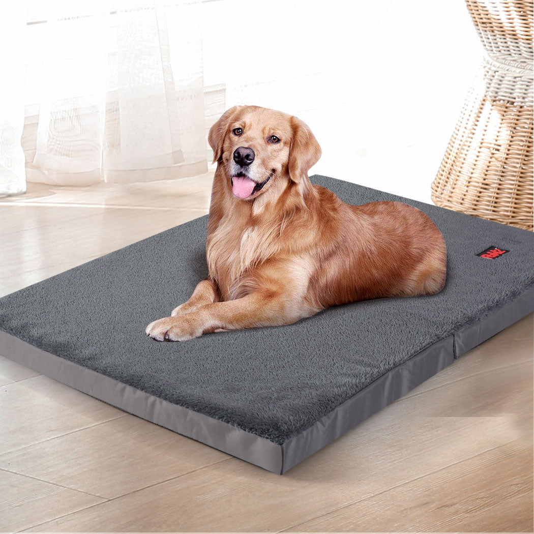 PaWz Pet Bed Foldable Dog Puppy Beds Cushion Pad Pads Soft Plush Cat Pillow M PaWz