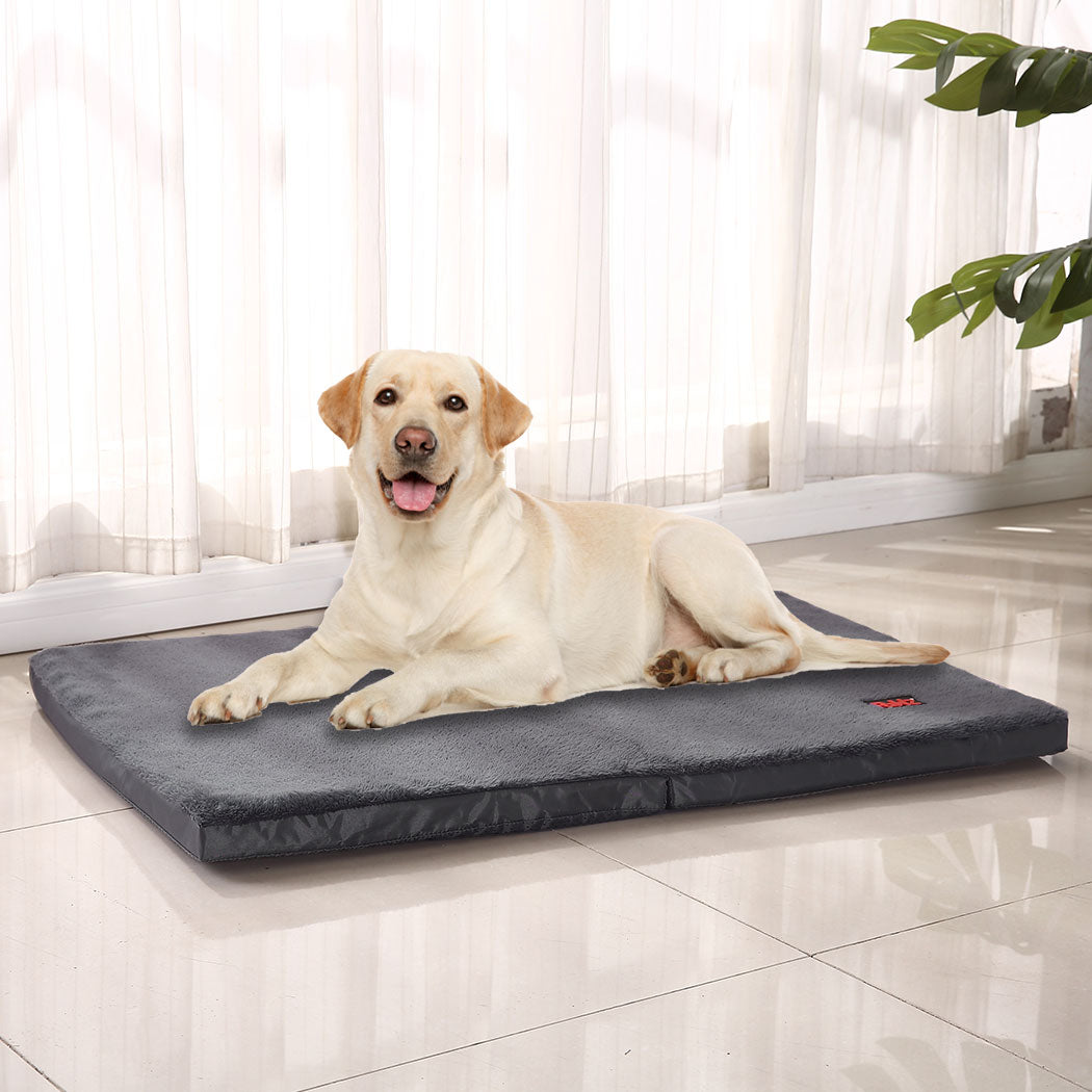 PaWz Pet Bed Foldable Dog Puppy Beds Cushion Pad Pads Soft Plush Cat Pillow M PaWz