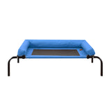 PaWz Pet Bed Heavy Duty Frame Hammock Bolster Trampoline Dog Puppy Mesh L Blue PaWz