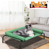 PaWz Pet Bed Heavy Duty Frame Hammock Bolster Trampoline Dog Puppy Mesh L Green PaWz