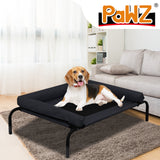 PaWz Pet Bed Heavy Duty Frame Hammock Bolster Trampoline Dog Puppy Mesh M Black PaWz