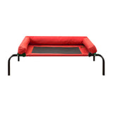 PaWz Pet Bed Heavy Duty Frame Hammock Bolster Trampoline Dog Puppy Mesh M Red PaWz