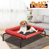 PaWz Pet Bed Heavy Duty Frame Hammock Bolster Trampoline Dog Puppy Mesh M Red PaWz