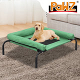 PaWz Pet Bed Heavy Duty Frame Hammock Bolster Trampoline Dog Puppy Mesh S Green PaWz