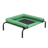 PaWz Pet Bed Heavy Duty Frame Hammock Bolster Trampoline Dog Puppy Mesh S Green