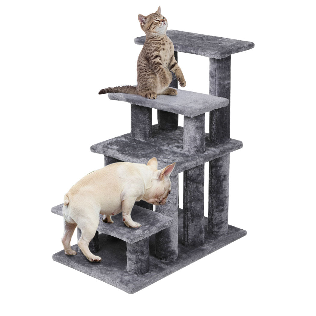 Cat Tree Beastie Scratching Post Pet Scratcher Condo Tower Scratcher Dog Climbing Grey PaWz