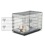 PaWz Pet Dog Cage Crate Metal Carrier Portable Kennel With Bed 30" PaWz