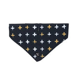 Mog And Bone Bandana - Black With Cross