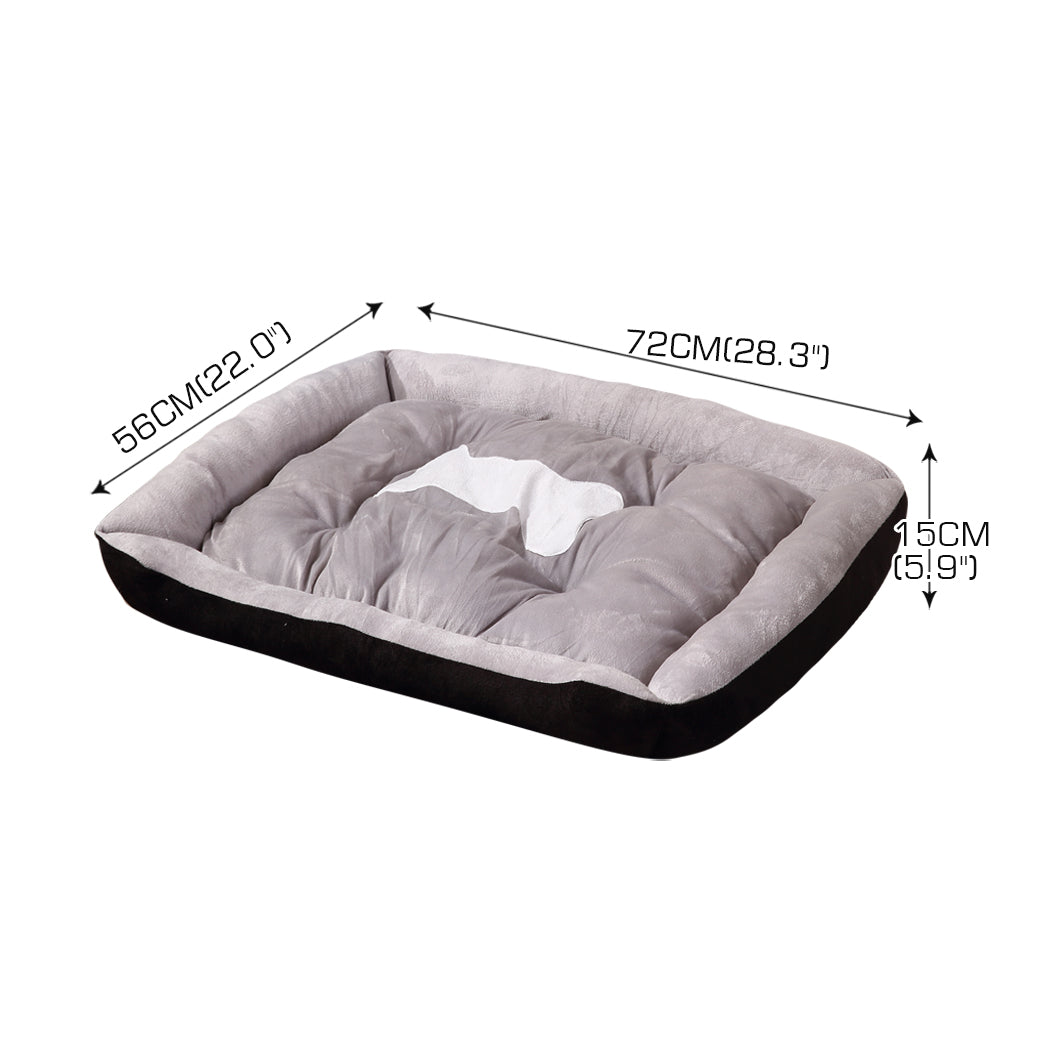PaWz Pet Bed Dog Beds Bedding Mattress Mat Cushion Soft Pad Pads Mats M Black PaWz