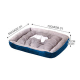 PaWz Pet Bed Dog Beds Bedding Mattress Mat Cushion Soft Pad Pads Mats M Navy PaWz