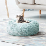 i.Pet Pet bed Dog Cat Calming Pet bed Small 60cm Teal Sleeping Comfy Cave Washable i.Pet