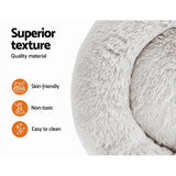 i.Pet Pet bed Dog Cat Calming Pet bed Small 60cm White Sleeping Comfy Cave Washable i.Pet