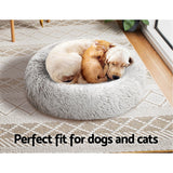 i.Pet Pet bed Dog Cat Calming Pet bed Small 60cm White Sleeping Comfy Cave Washable i.Pet