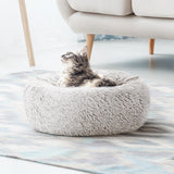 i.Pet Pet bed Dog Cat Calming Pet bed Small 60cm White Sleeping Comfy Cave Washable i.Pet