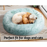 i.Pet Pet bed Dog Cat Calming Pet bed Medium 75cm White Sleeping Comfy Cave Washable i.Pet