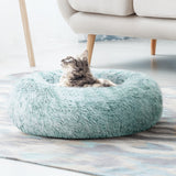 i.Pet Pet bed Dog Cat Calming Pet bed Medium 75cm White Sleeping Comfy Cave Washable i.Pet