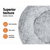 i.Pet Pet bed Dog Cat Calming Pet bed Large 90cm Charcoal Sleeping Comfy Cave Washable i.Pet