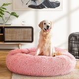 i.Pet Pet bed Dog Cat Calming Pet bed Large 90cm Pink Sleeping Comfy Cave Washable i.Pet