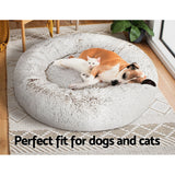 i.Pet Pet bed Dog Cat Calming Pet bed Large 90cm White Sleeping Comfy Cave Washable i.Pet