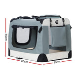 i.Pet Pet Carrier Soft Crate Dog Cat Travel Portable Cage Kennel Foldable 2XL i.Pet