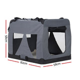 i.Pet Pet Carrier Soft Crate Dog Cat Travel Portable Cage Kennel Foldable Car XL i.Pet