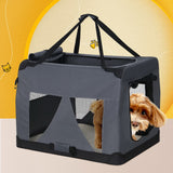 i.Pet Pet Carrier Soft Crate Dog Cat Travel Portable Cage Kennel Foldable Car XL i.Pet