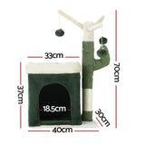 i.Pet Cat Tree Tower Scratching Post Scratcher Wood Condo Bed House Toys 70cm i.Pet