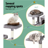 i.Pet Cat Tree Tower Scratching Post Scratcher Wood Condo House Bed Trees 103cm i.Pet