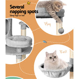 i.Pet Cat Tree Tower Scratching Post Scratcher Wood Condo House Toys Bed 123cm i.Pet