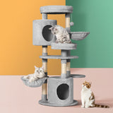 i.Pet Cat Tree Tower Scratching Post Scratcher Wood Condo House Toys Bed 123cm i.Pet