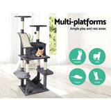 i.Pet Cat Tree 171cm Trees Scratching Post Scratcher Tower Condo House Furniture Wood i.Pet