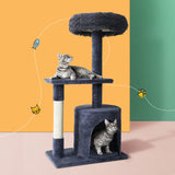 i.Pet Cat Tree Scratching Post Scratcher Tower Condo House Grey 94cm i.Pet