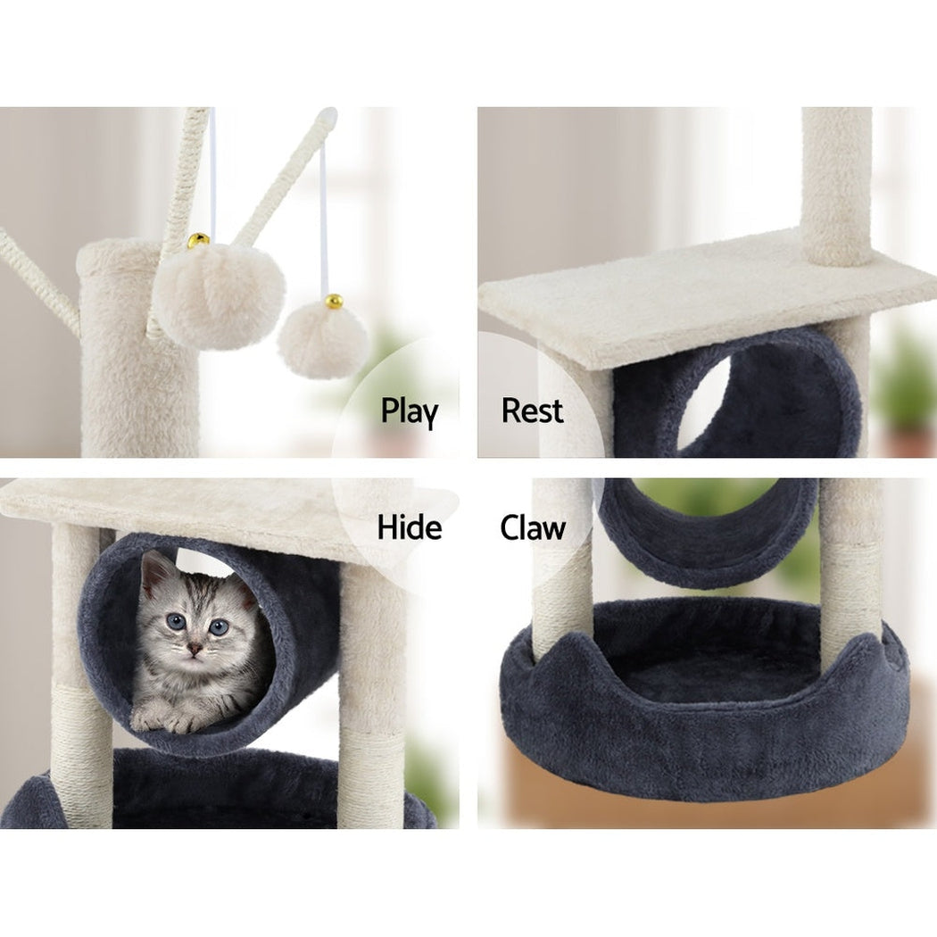 i.Pet Cat Tree Scratching Post Scratcher Tower Condo House Hanging toys 53cm i.Pet