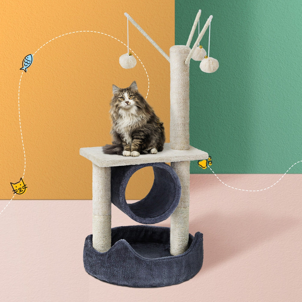 i.Pet Cat Tree Scratching Post Scratcher Tower Condo House Hanging toys 53cm i.Pet