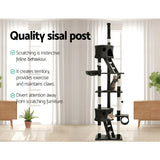 i.Pet Cat Tree 260cm Trees Scratching Post Scratcher Tower Condo House Furniture Wood i.Pet