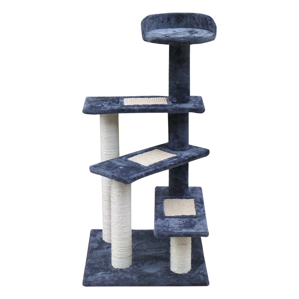 i.Pet Cat Tree 100cm Trees Scratching Post Scratcher Tower Condo House Furniture Wood Steps i.Pet
