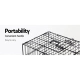 i.Pet 36inch Foldable Pet Cage - Black i.Pet