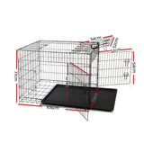 i.Pet 42inch Foldable Pet Cage - Black i.Pet