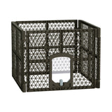 i.Pet Pet Dog Playpen Enclosure 4 Panel Fence Puppy Cage Plastic Play Pen Fold i.Pet