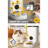 i.Pet Automatic Pet Feeder 6L Auto Camera Dog Cat Smart Video Wifi Food App Hd i.Pet