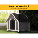 i.Pet Dog Kennel House Wooden Outdoor Indoor Puppy Pet House Weatherproof Large i.Pet