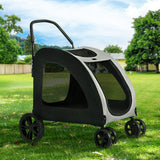 i.Pet Pet Dog Stroller Pram Large Carrier Cat Travel Foldable Strollers 4 Wheels i.Pet