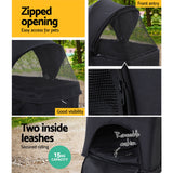i.Pet Pet Stroller Dog Carrier Foldable Pram 3 In 1 Middle Size Black i.Pet