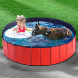 Pet Swimming Pool Dog Cat Animal Folding Bath Washing Portable Pond L PaWz